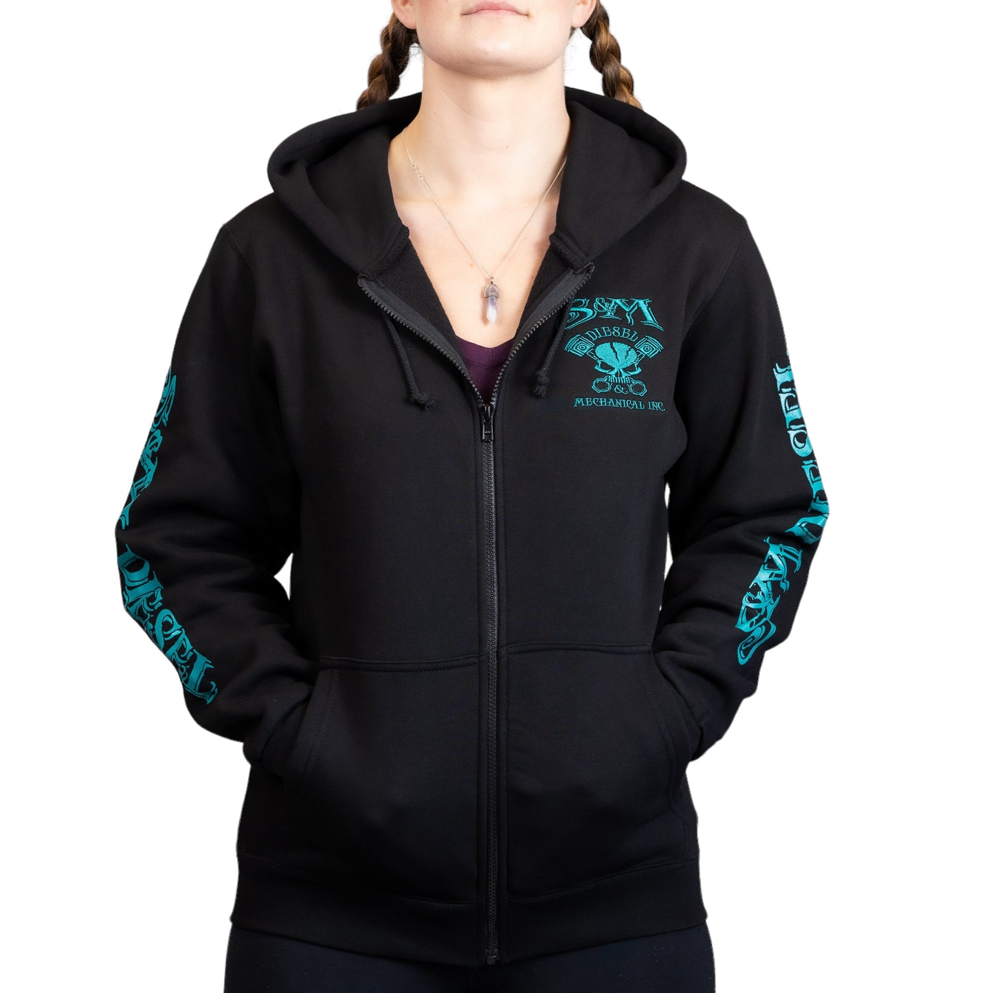S&M Diesel Zip-up logo hoodie- 8 color options avail