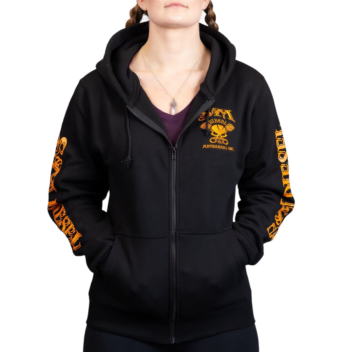 S&M Diesel Zip-up logo hoodie- 8 color options avail