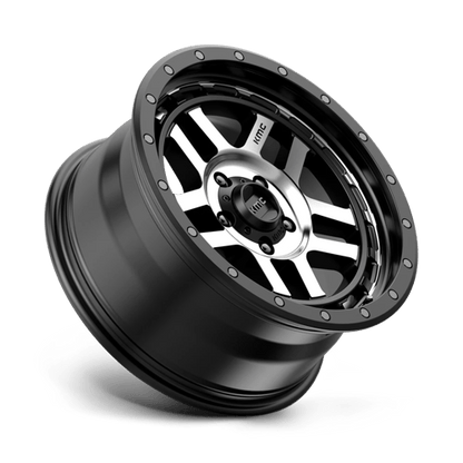 KM540 18X8.5 5X5.0 S-BLK MACH 00MM