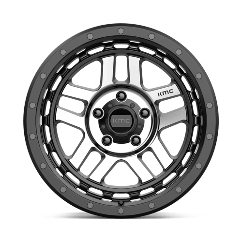 KM540 18X8.5 5X5.0 S-BLK MACH 00MM