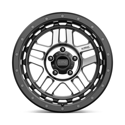 KM540 18X8.5 5X5.0 S-BLK MACH 00MM