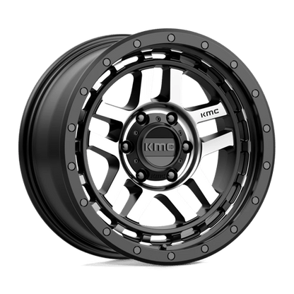 KM540 18X8.5 6X120 S-BLK MACH 00MM