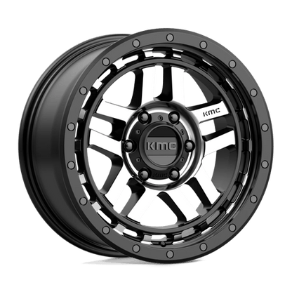 KM540 18X8.5 6X135 S-BLK MACH 18MM