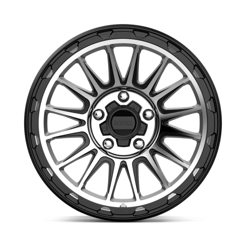 KM542 17X9 5X5.0 S-BLK MACH -12MM