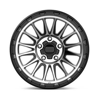 KM542 17X9 5X5.0 S-BLK MACH -12MM