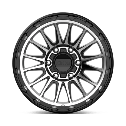 KM542 17X9 6X5.5 S-BLK MACH -12MM