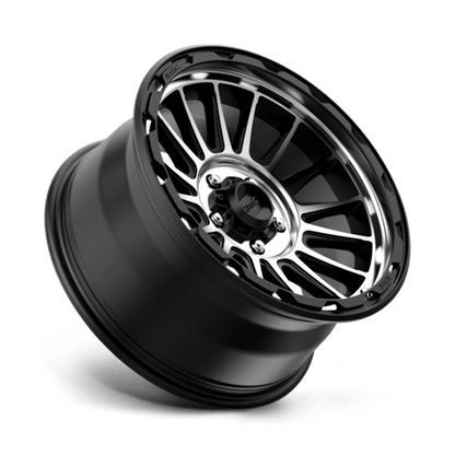 KM542 18X9 5X5.0 S-BLK MACH 00MM