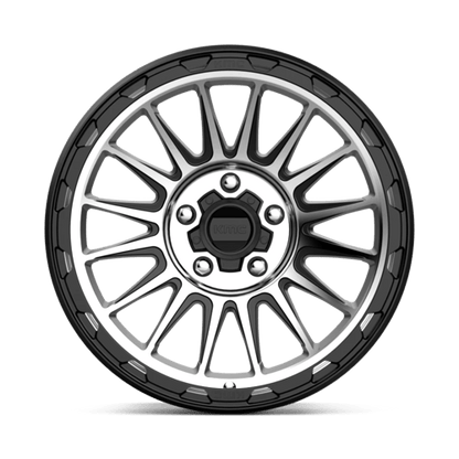 KM542 18X9 5X5.0 S-BLK MACH 00MM