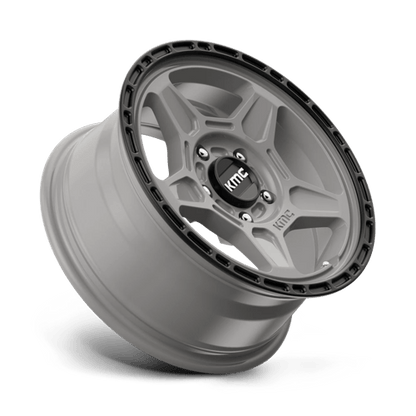 KM721 17X8 5X100 S-GRAY BLK LP 38MM