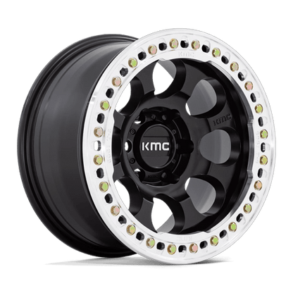 KM237 BL 17X9 BLANK 108-140 SBLK-MCH -12