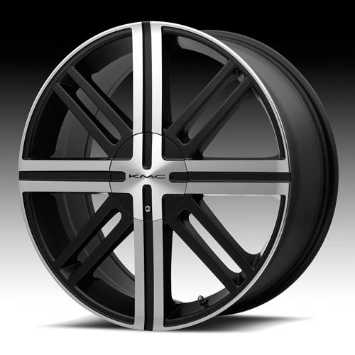 KM675 SPLICE 18X7 5X100/115 SBLK/MCH +35