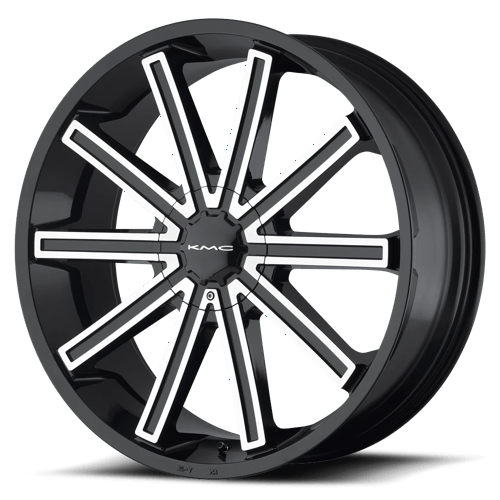 KM681 22X9 5X4.75/5.0 G-BLK/MCH +15MM