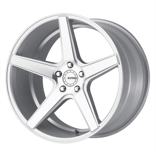 KM685 22X10.5 5X120 SLV/MACH FACE 28MM
