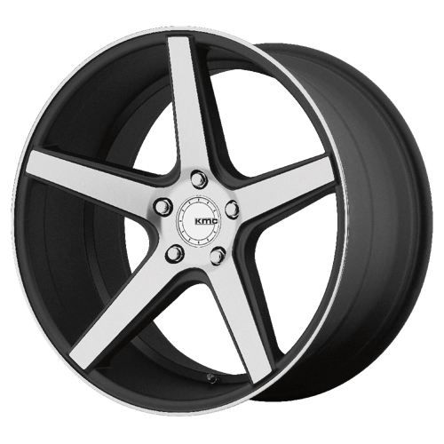 KM685 18X8 5X4.5 S-BLK MACH 38MM