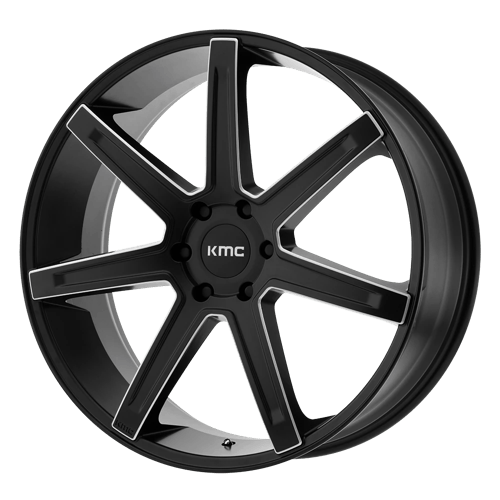 KM700 24X9.5 5X5.0 S-BLK MILL 38MM