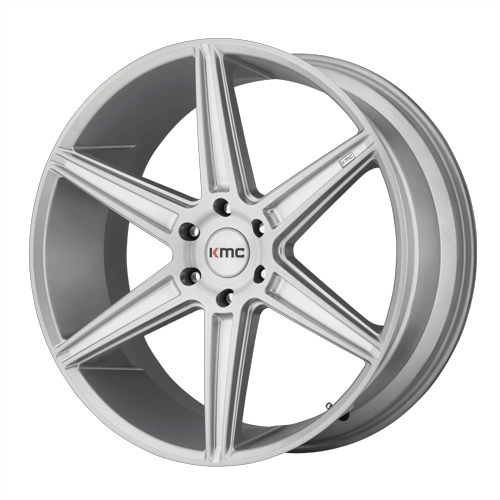 KM712 22X9.5 6X135 BRUSHED SLV 30MM