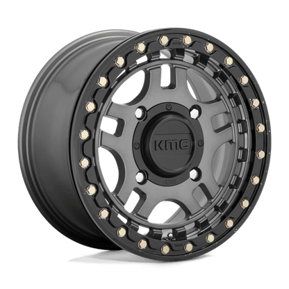 RECON UTV BL 14X7 4X156 G-MTL BLK-RG +38