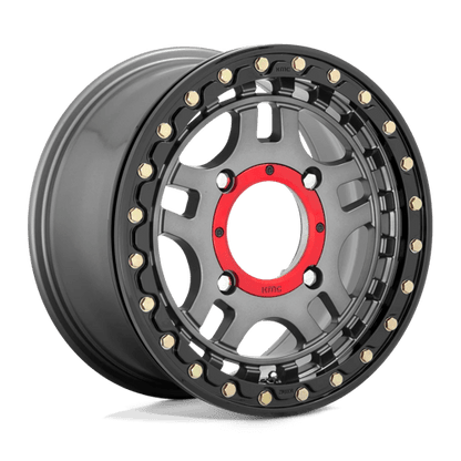 RECON UTV BL 14X7 4X137 G-MTL BLK-RG +38