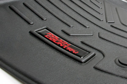Heavy Duty Floor Mats Front/Rear-15-Up Ford F-150 SuperCrew Cab Rough Country