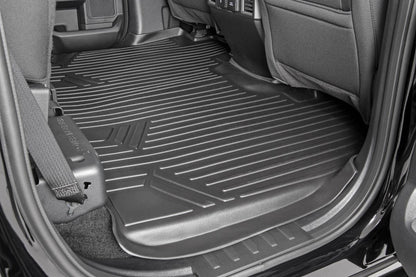 Heavy Duty Floor Mats Front/Rear-15-Up Ford F-150 SuperCrew Cab Rough Country