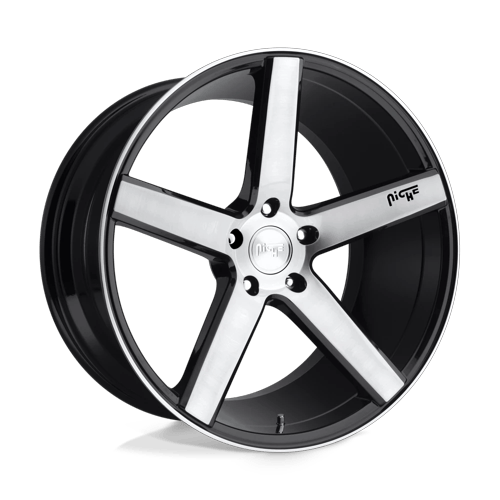 M124 22X10 5X5.0 GL-BLK-BRSHD 35MM