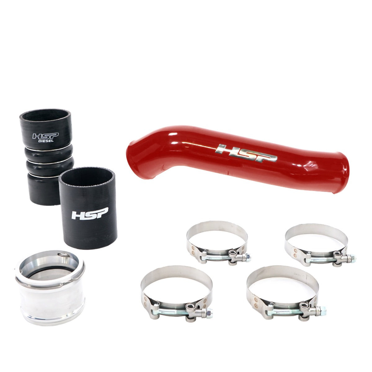 HSP Replacement Hot Side Tube For 2011-2022 Ford Powerstroke F250/350 6.7 Liter-Illusion Cherry