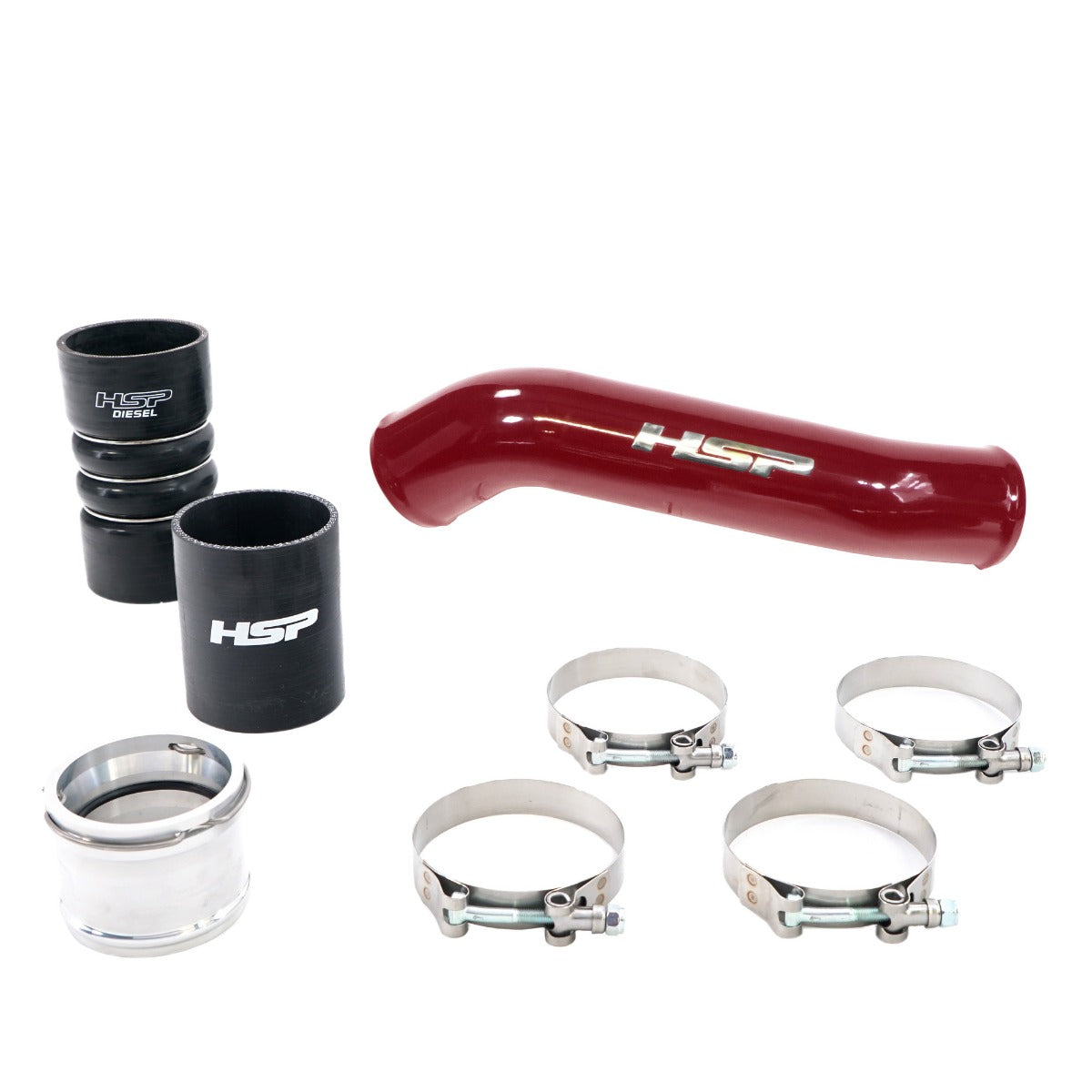 HSP Replacement Hot Side Tube For 2011-2022 Ford Powerstroke F250/350 6.7 Liter-M&M Orange
