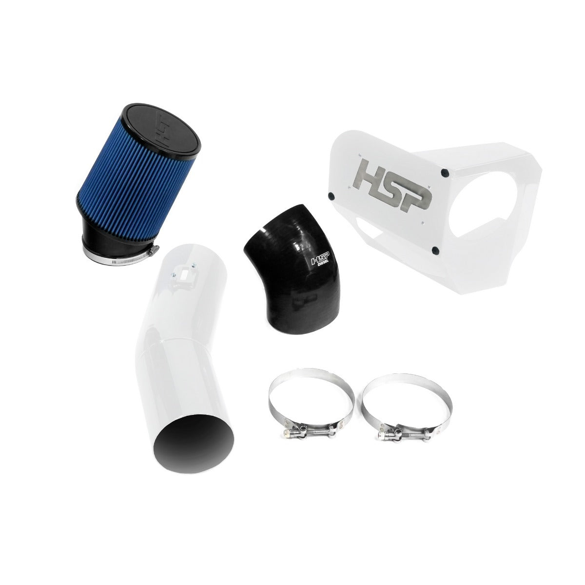 HSP Cold Air Intake For 2020-2022 Ford Powerstroke F250/350 6.7 Liter-Ink Black