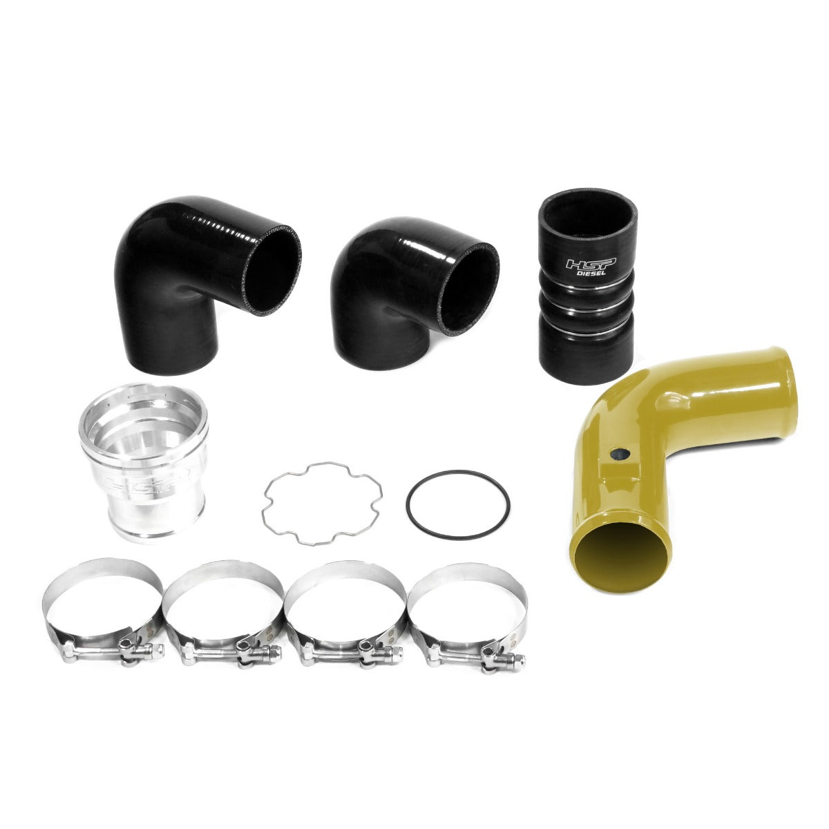HSP Replacement Cold Side Tube For 2011-2022 Ford Powerstroke F250/350 6.7 Liter-Flag Red