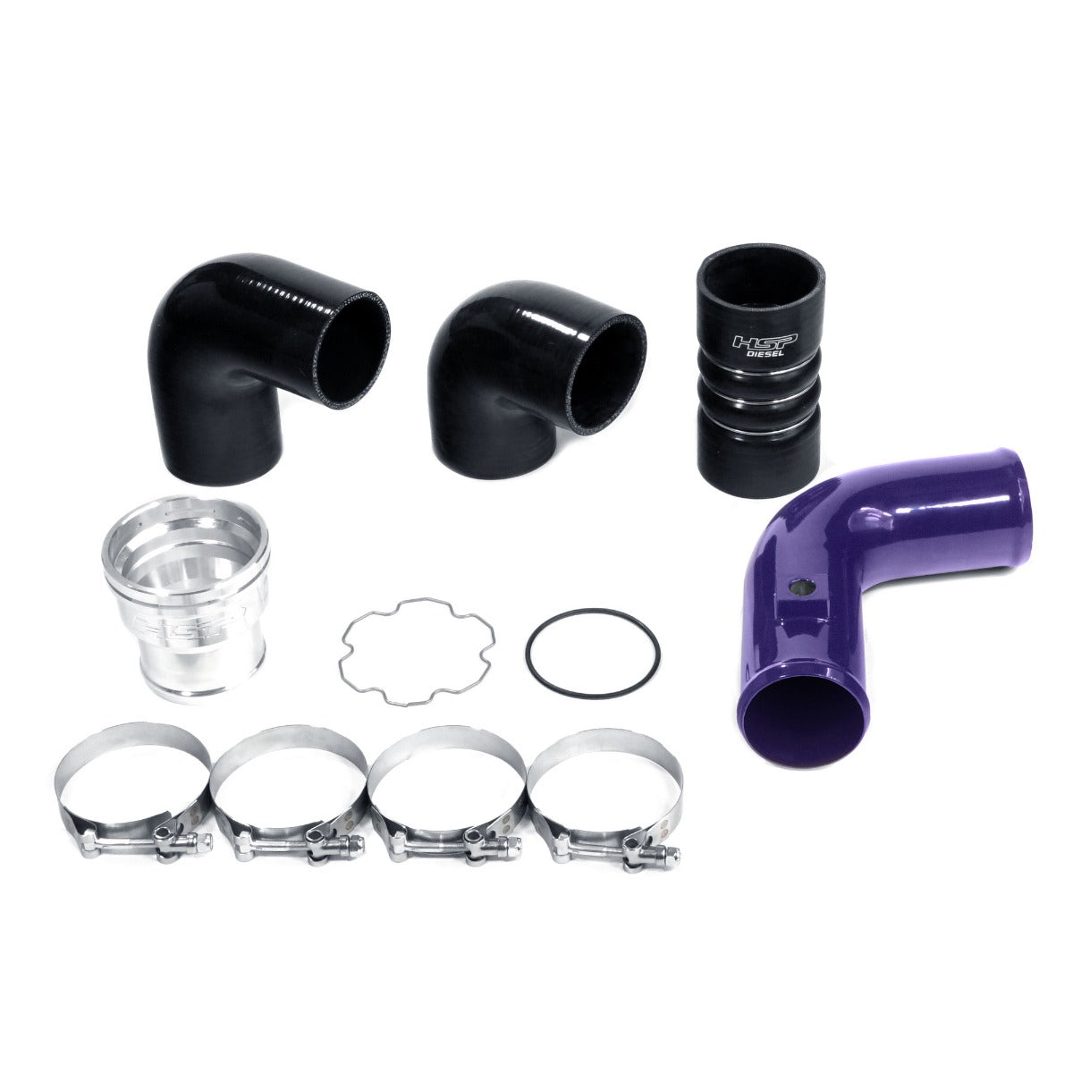 HSP Replacement Cold Side Tube For 2011-2022 Ford Powerstroke F250/350 6.7 Liter-M&M Orange