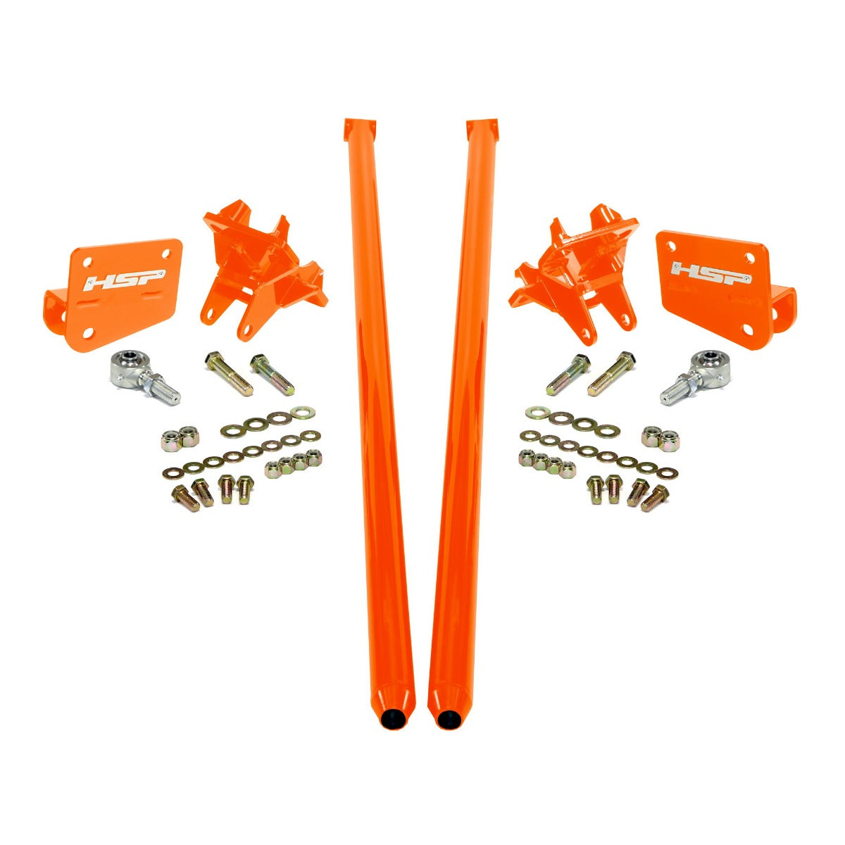 HSP Traction Bars For 2011-2017 Ford Powerstroke 6.7 Liter F250 F350 SRW Crew Cab Long Bed-Polar White