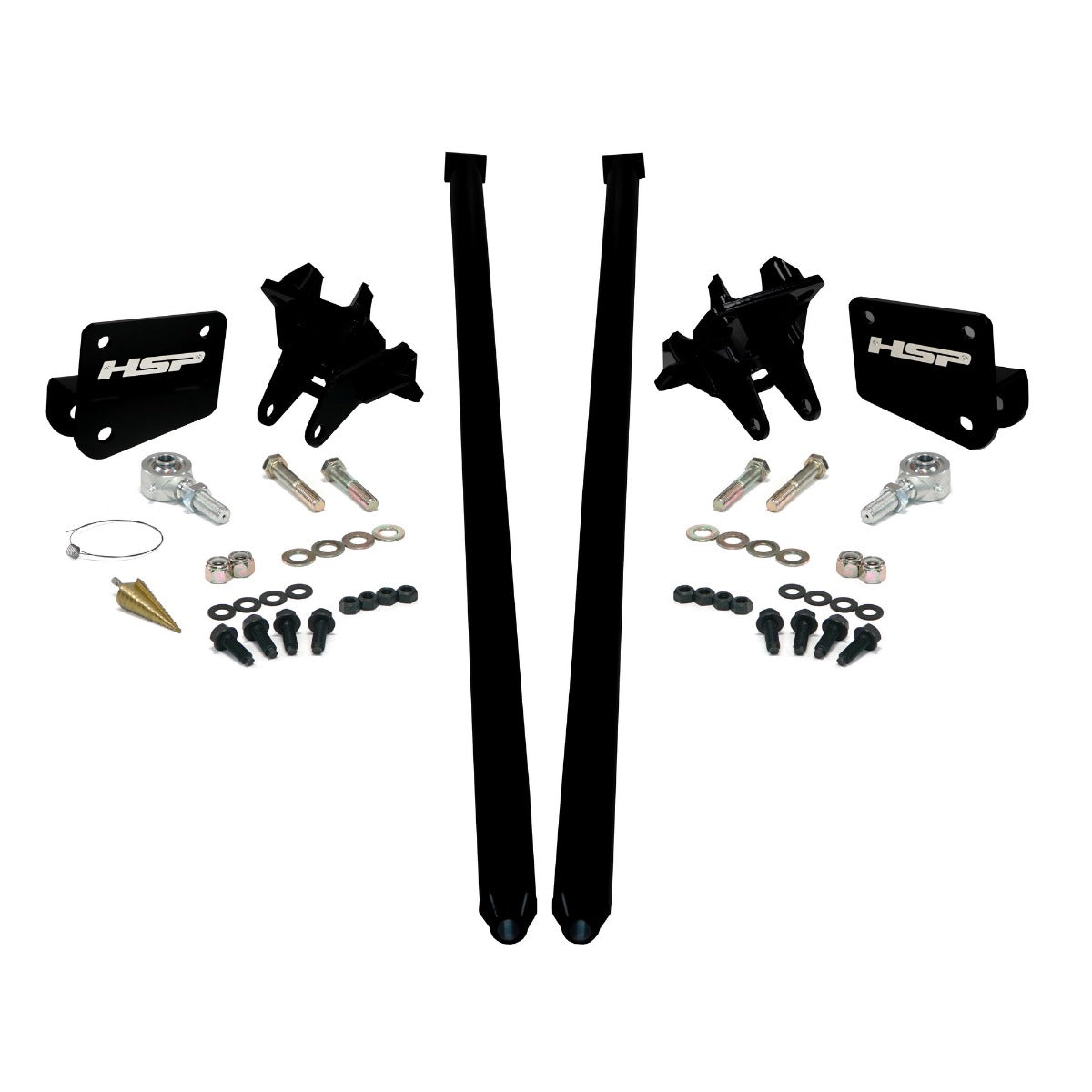 HSP Traction Bars For 2011-2017 Ford Powerstroke 6.7 Liter F350 DRW (ECLB,CCSB)-Flag Red