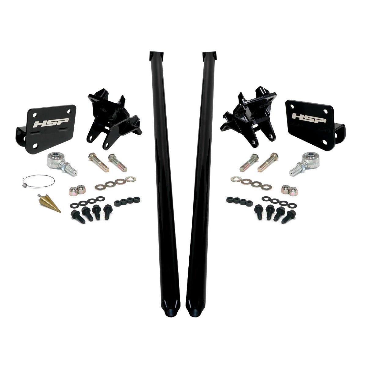 HSP Traction Bars For 2011-2017 Ford Powerstroke 6.7 Liter F350 DRW Crew Cab Long Bed-Ink Black