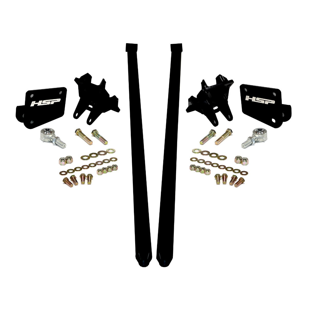 HSP Traction Bars For 2017.5-2022 Ford Powerstroke 6.7 Liter F250 Crew Cab Long Bed-Polar White