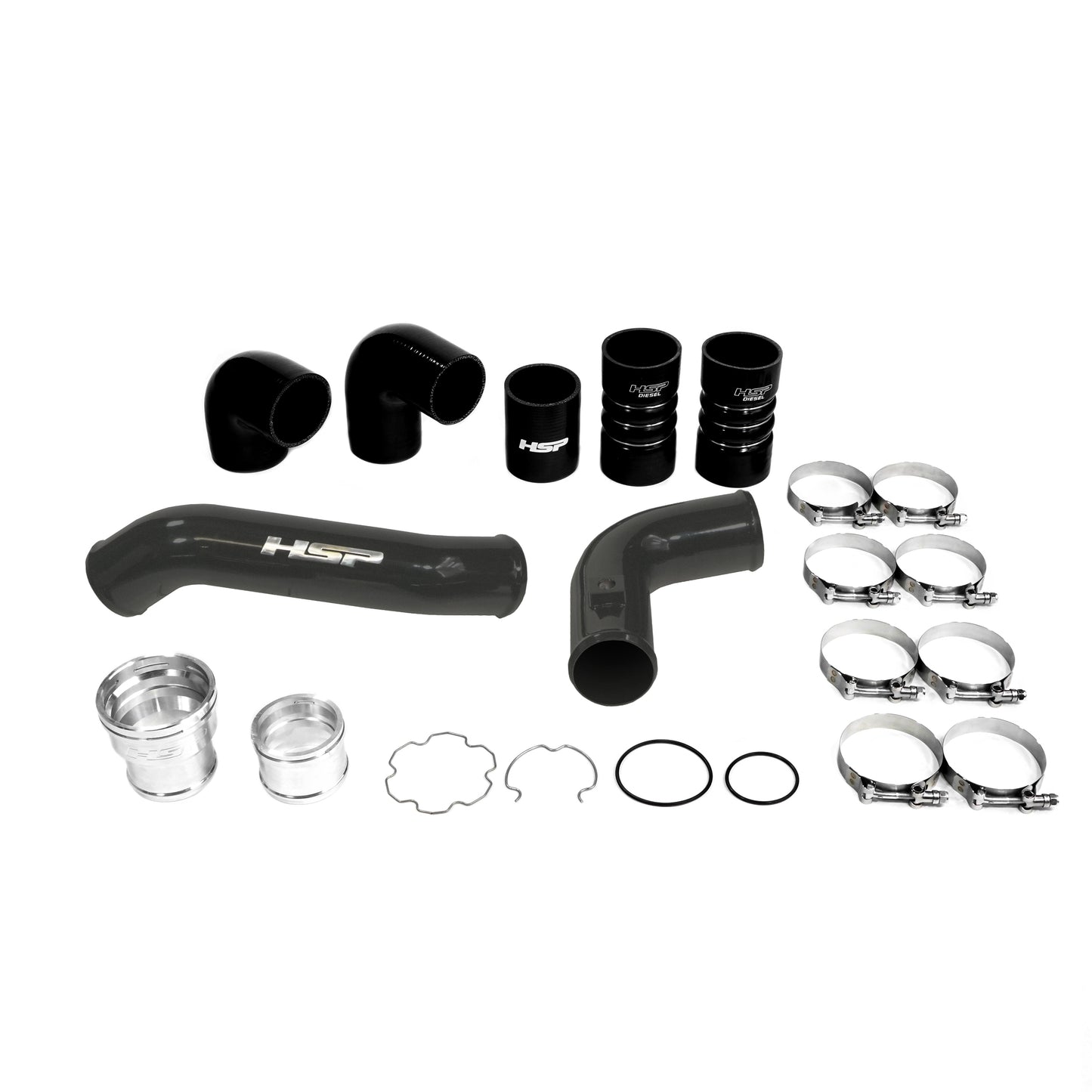 HSP Intercooler Bundle Kit For 2011-2022 Ford Powerstroke F250/350 6.7 Liter Kingsport Grey