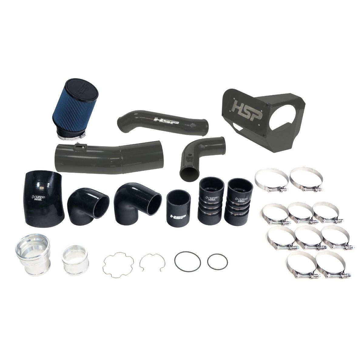 HSP Intake And Intercooler Bundle Kit For 2020-2022 Ford Powerstroke F250/350 6.7 Liter Kingsport Grey