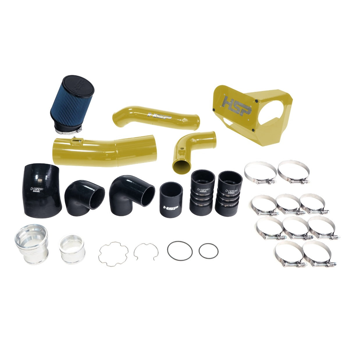 HSP Intake And Intercooler Bundle Kit For 2020-2022 Ford Powerstroke F250/350 6.7 Liter-RAW