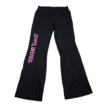 S&M Diesel Black Yoga Pant with logo- 5 color options avail