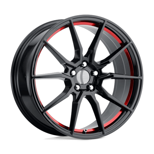 PR193RS 17X9 5X4.5 70.6 G-BLK RED-MCH 24