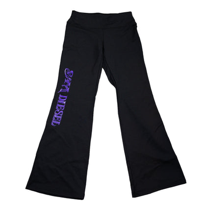 S&M Diesel Black Yoga Pant with logo- 5 color options avail