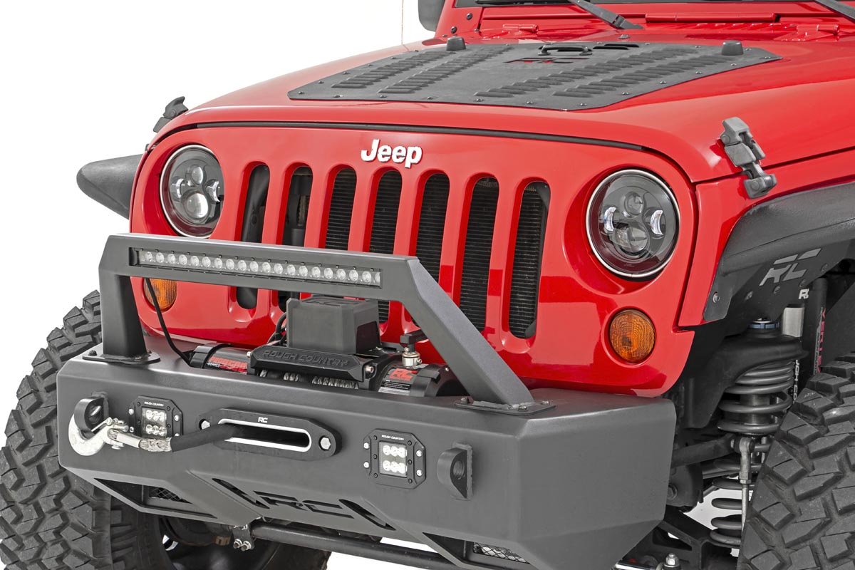 Jeep 7 Inch LED Projection Headlights Wrangler TJ, JK Rough Country