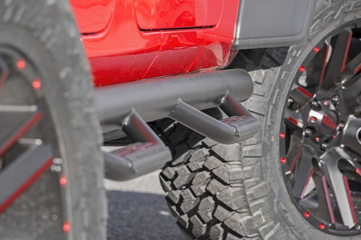 Nerf Steps Wheel to Wheel 4 Door Jeep Wrangler JL 4WD (18-23) Rough Country