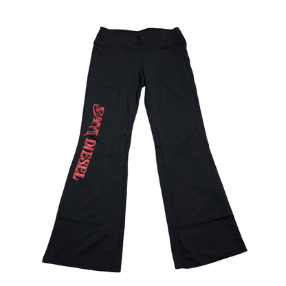 S&M Diesel Black Yoga Pant with logo- 5 color options avail