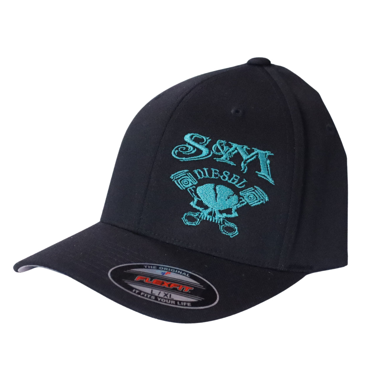 BLACK S&M HAT WITH EMBRODERY