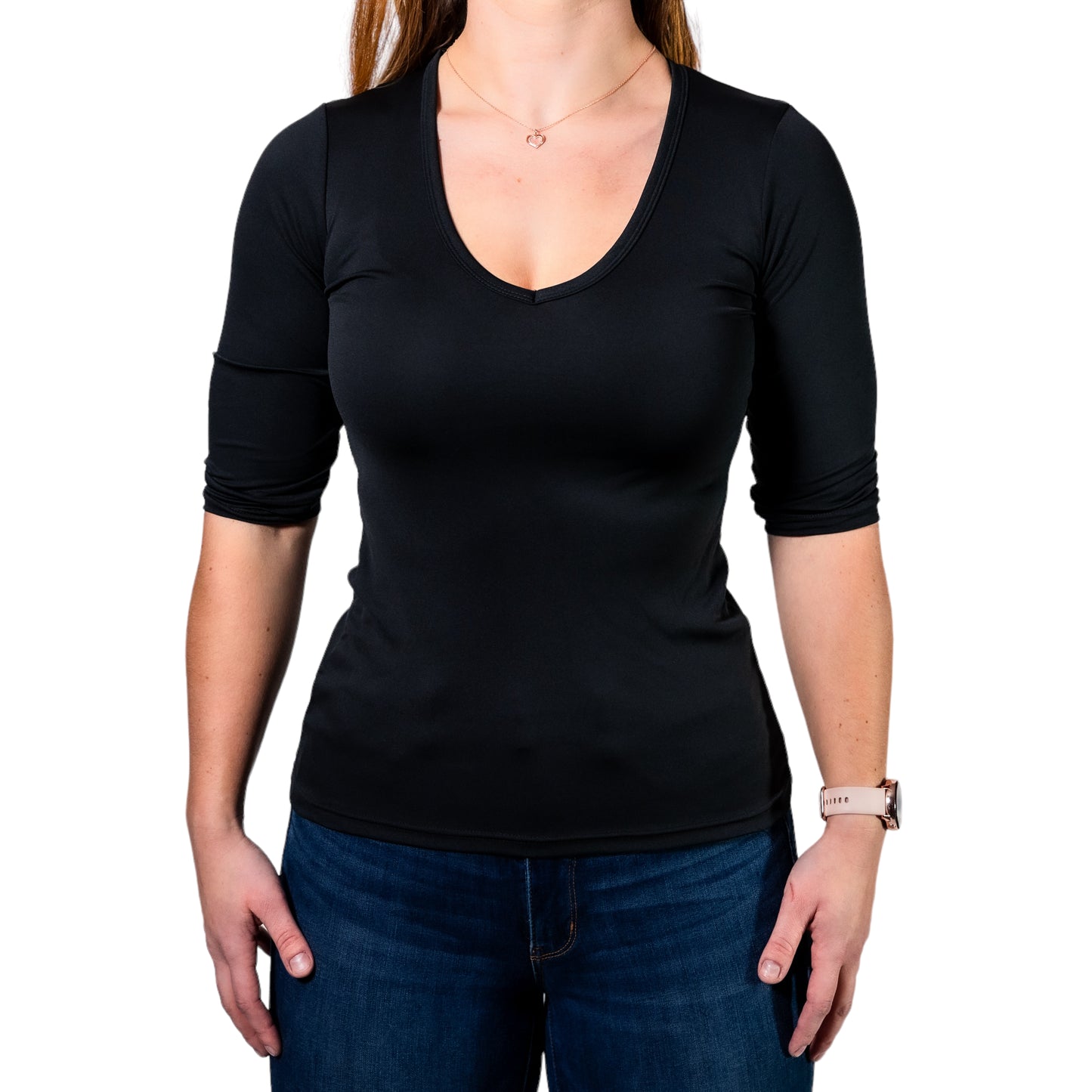 S&M Diesel Woman’s V-neck ¾ sleeve T-Shirt- 5 color options avail