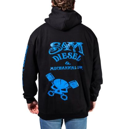 S&M Diesel Zip-up logo hoodie- 8 color options avail