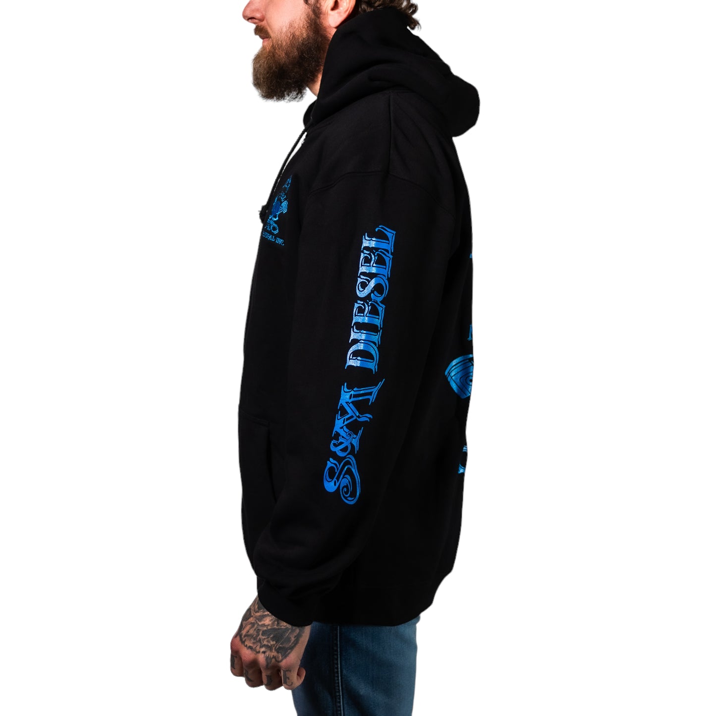 S&M Diesel Zip-up logo hoodie- 8 color options avail