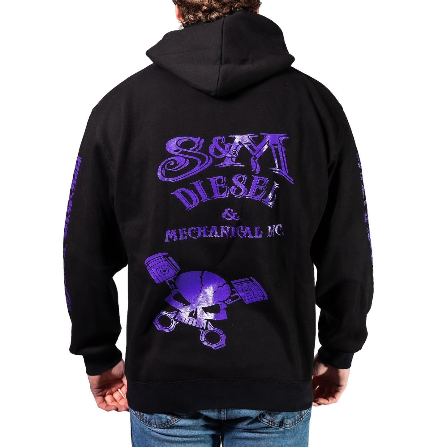 S&M Diesel Zip-up logo hoodie- 8 color options avail