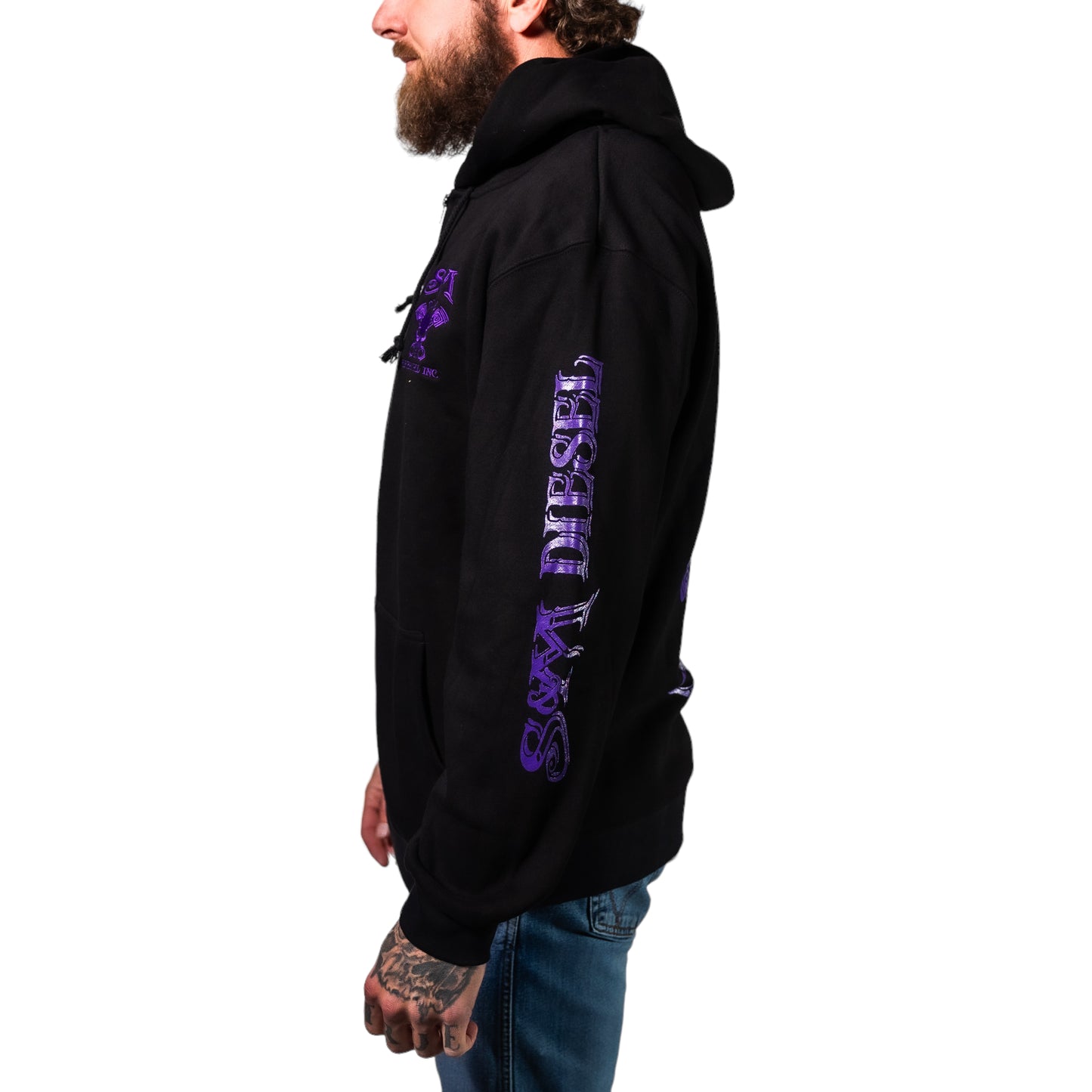 S&M Diesel Zip-up logo hoodie- 8 color options avail