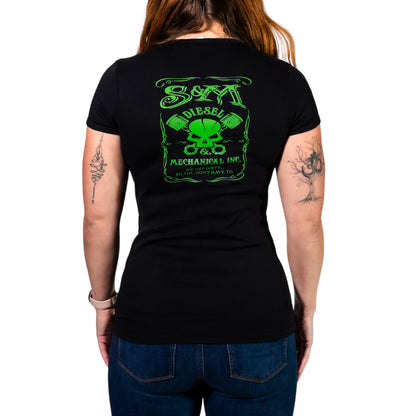 S&M Diesel Woman’s Logo scoop front T-Shirt- 5 color options avail